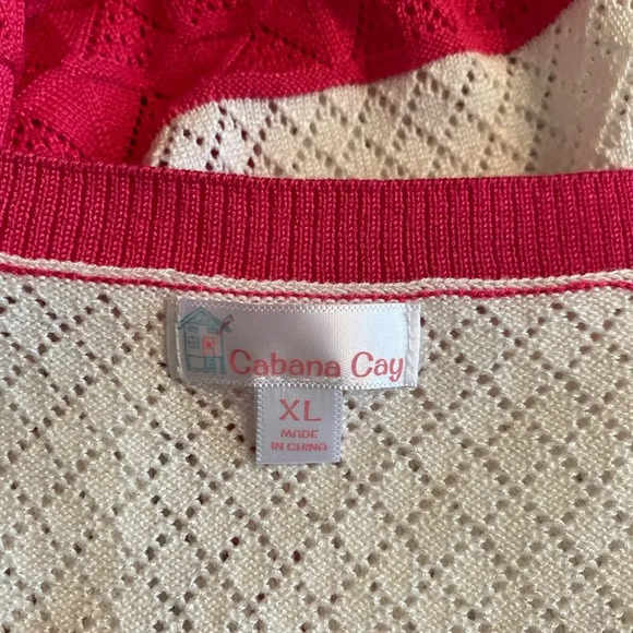 Cabana Cay Open-Knit Ombré Scalloped Cardi… - Picture 9 of 10